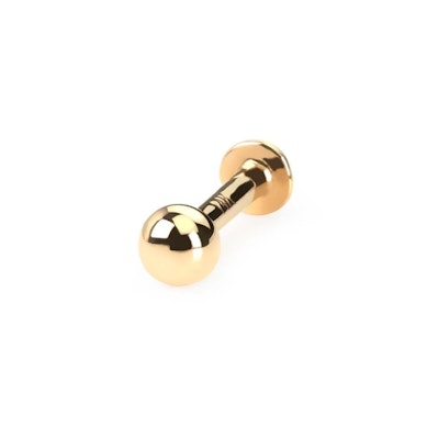 Labret av 14 karat gull