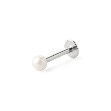 Labret med perlekule av akryl i mange farger