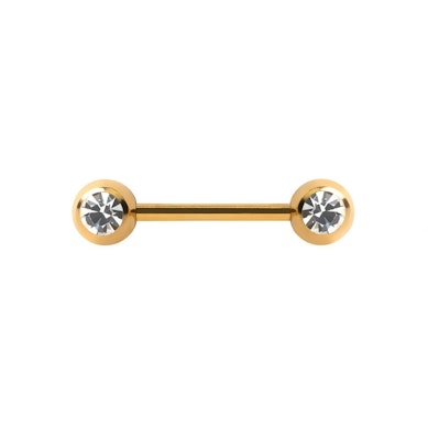 Brystpiercing med stener