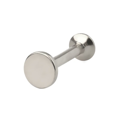 Labret med innvendig gjenge og bakplate