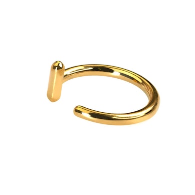 Åpen huggie-ring med bar-stopper