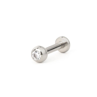 Labret av titan i flere farger og innvendig gjenge og juvelkule
