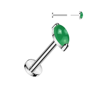 Titanlabret med naturlig sten