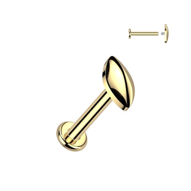 Titanlabret med avrundet ovalform