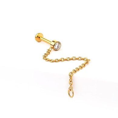 Titanlabret med sten og kjede