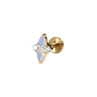 Titanlabret med rosa stener