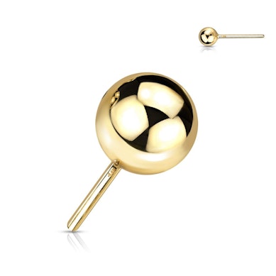 Push-in front av 14 karat gull med forskjellige designs