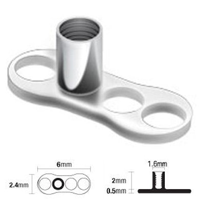 Dermal anchor base av titan
