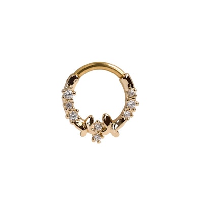 Forovervendt ring med sommerfugler