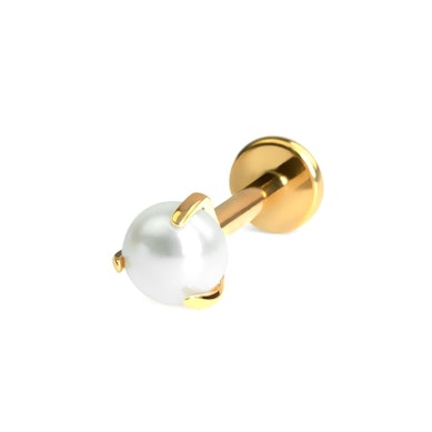 Titanlabret med perle