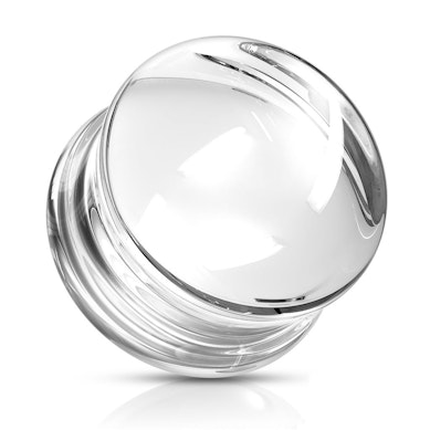 Plugg av glass i flere farger