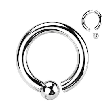 Captive bead ring av titan med innvendig gjenge i stor størrelse