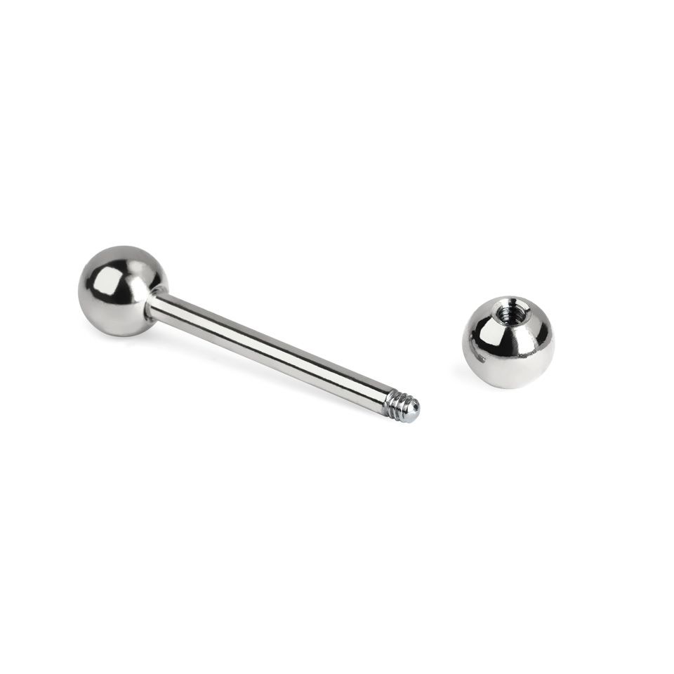 Rett barbell av titan