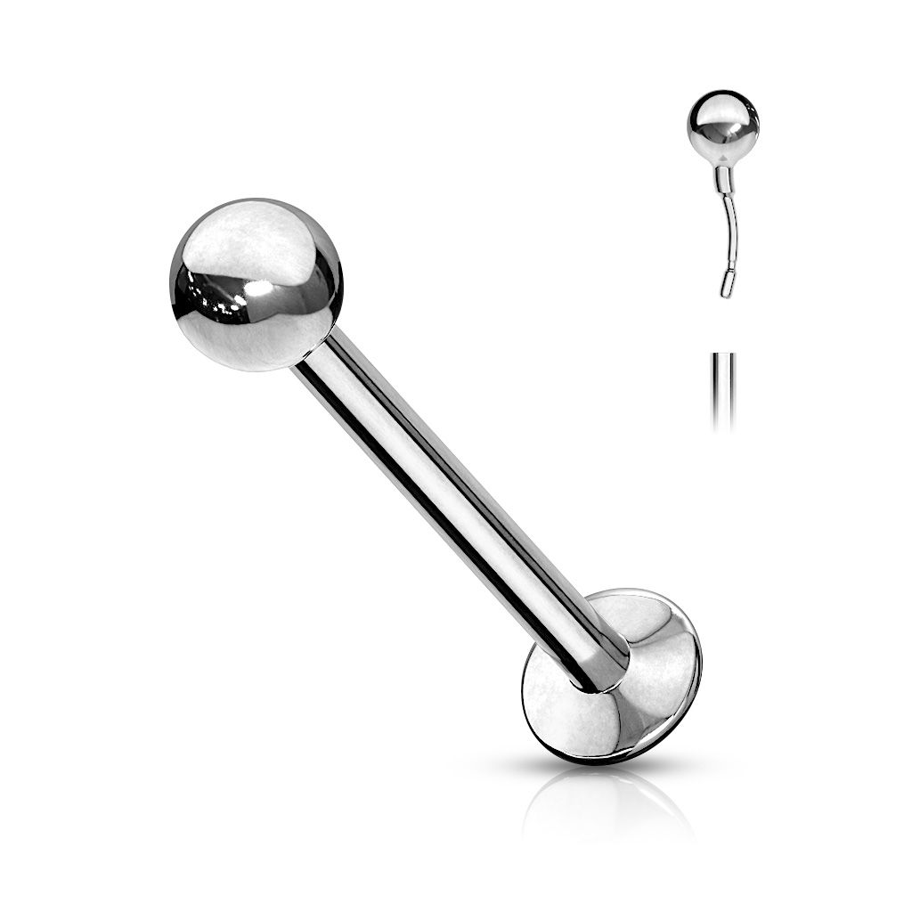 Push-in labret av kirurgisk stål