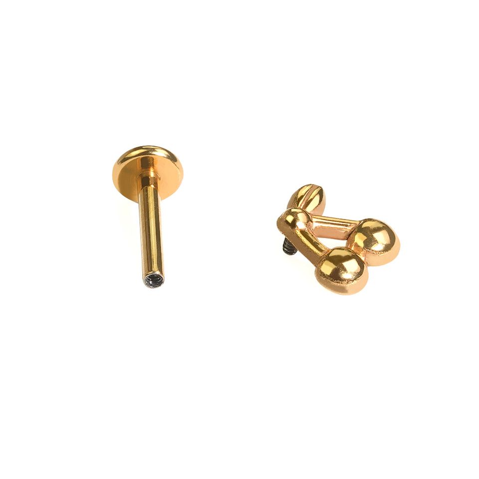 Kirsebærlabret i titan med flat bakdel