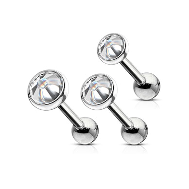 Sett av ørepiercinger