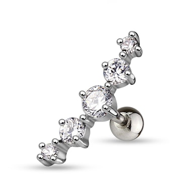 Helixpiercing med sten