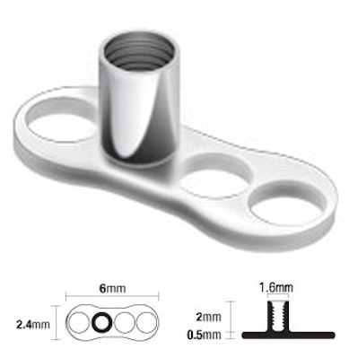 Dermal anchor base av titan