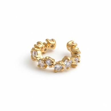 Earcuff med asymmetriske stener