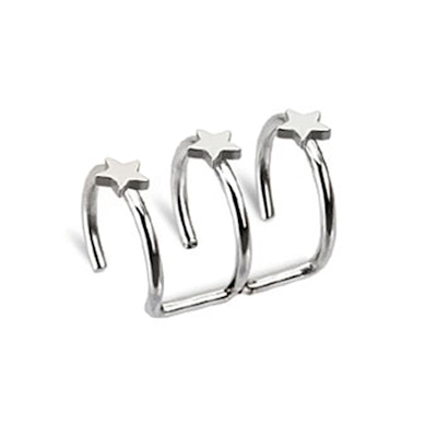 Fake ørepiercing med stjerner