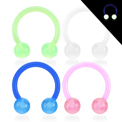 Hestesko av selvlysende akryl