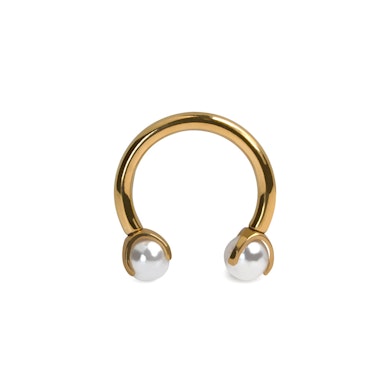 Hestesko i titan med perler