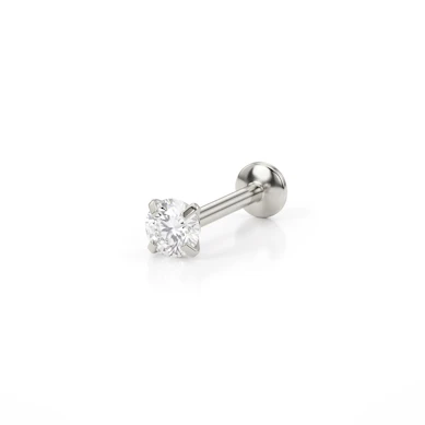 Push-in labret med toppsten