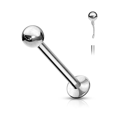 Push-in labret av kirurgisk stål