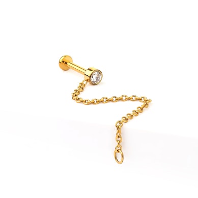 Titanlabret med sten og kjede