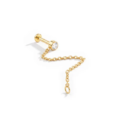 Titanlabret med sten og kjede
