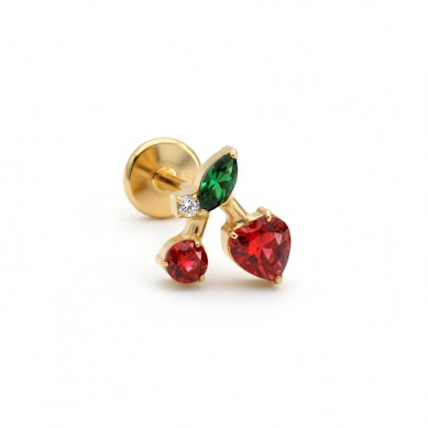 Kirsebærlabret med fargerike stener