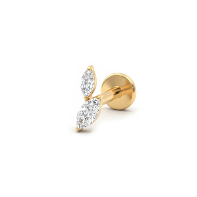 Titanlabret med marquiseslipte stener