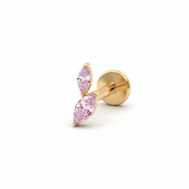 Titanlabret med marquiseslipte stener