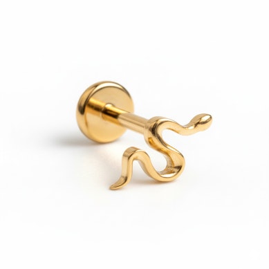 Titanlabret med liten slange