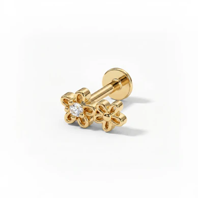 Titanlabret med dobbel blomst