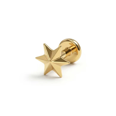 Titanlabret med fasettert stjerne
