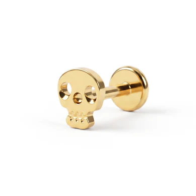 Titanlabret formet som en hodeskalle