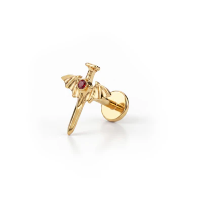 Titanlabret med dolk og flaggermusvinger