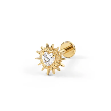 Pønkerhjerte titanlabret