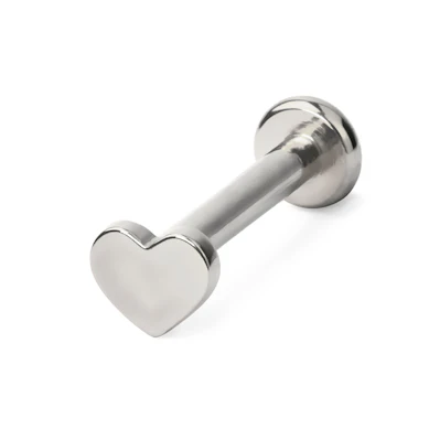 Labret av titan med gjenge innvendig i flere varianter