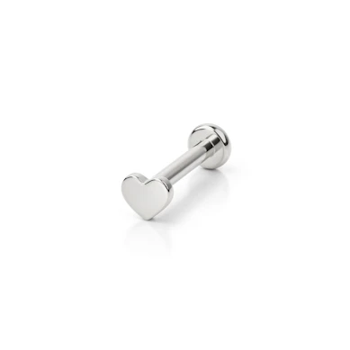 Labret av titan med gjenge innvendig i flere varianter