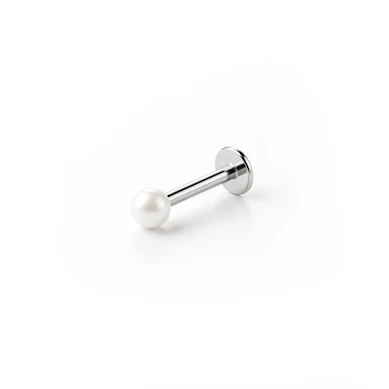 Labret med perlekule av akryl i mange farger