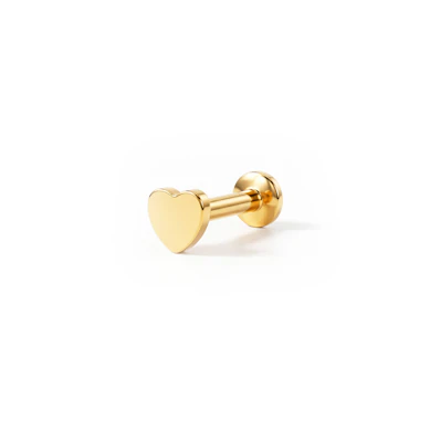 Labret med hjertedesign