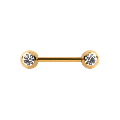 Brystpiercing med stener