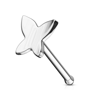 14 karat gull nesestav med sommerfugl