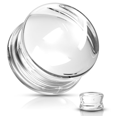 Plugg av glass i flere farger