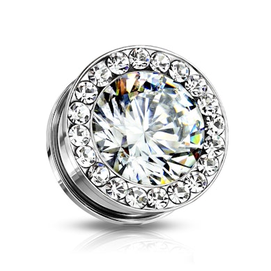 Plugg med en stor og flere små stener