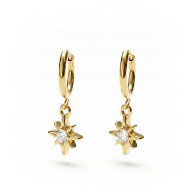 Et par huggies med solstråleanheng