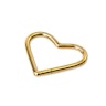 Hjerteformet hengslet titanring