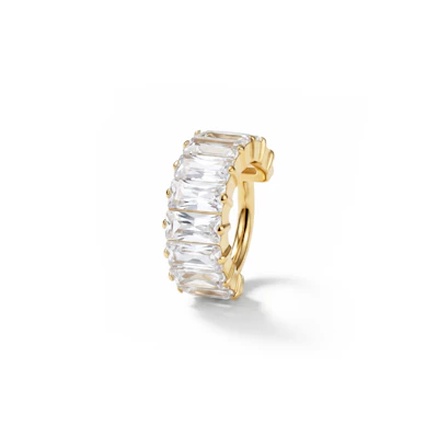 Titanring med markante baguatteslipte stener